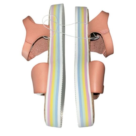 Sugar Kids Girls Rose Pink Sandals(Size 4M) - Picture 4 of 8